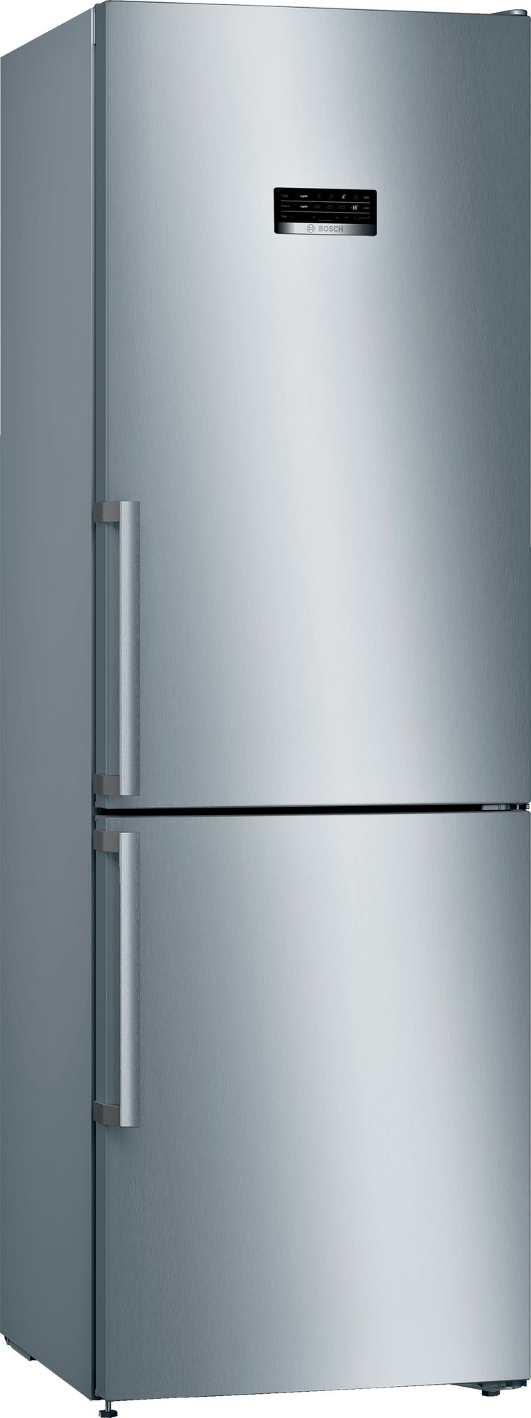 Refrigerador Combinado Independente Série 4, 186 x 60 cm, Aço Inoxidável Resistente a Impressões Digitais KGN36XIDP