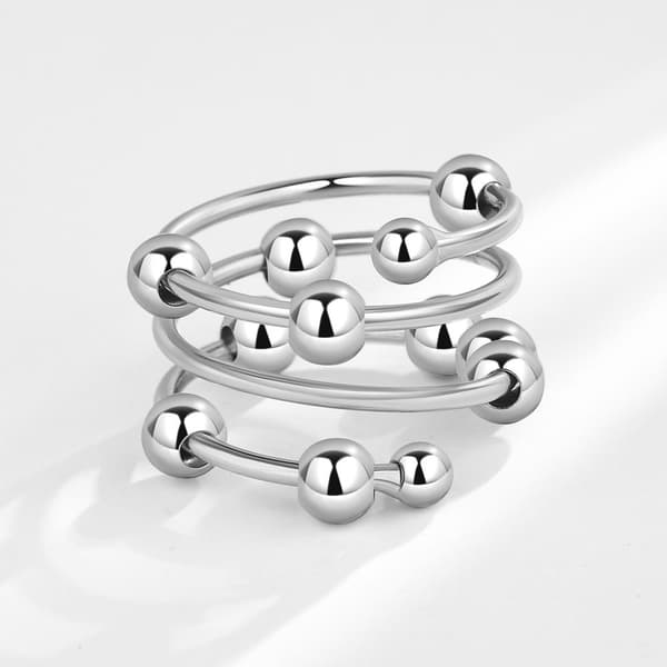 INF Anti-stress ring justerbar kobber 3-pak