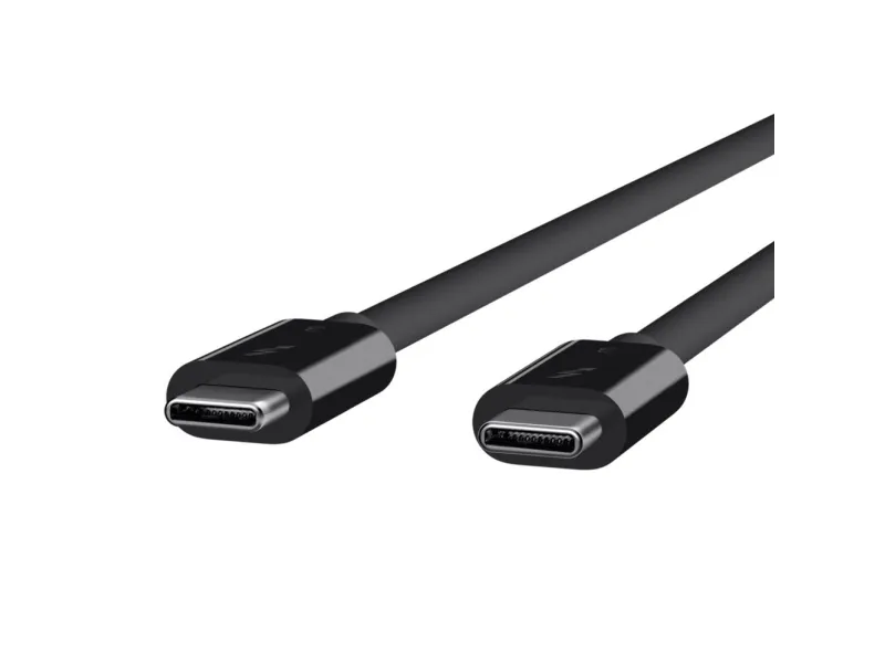 Belkin Thunderbolt 3 - Thunderbolt kabel - 24 pin USB-C (han) til 24 pin USB-C (han) - USB 3.1 Gen 2 / Thunderbolt 3 / DisplayPort 1.2 - 80 cm - sort - for P/N: F4U109tt