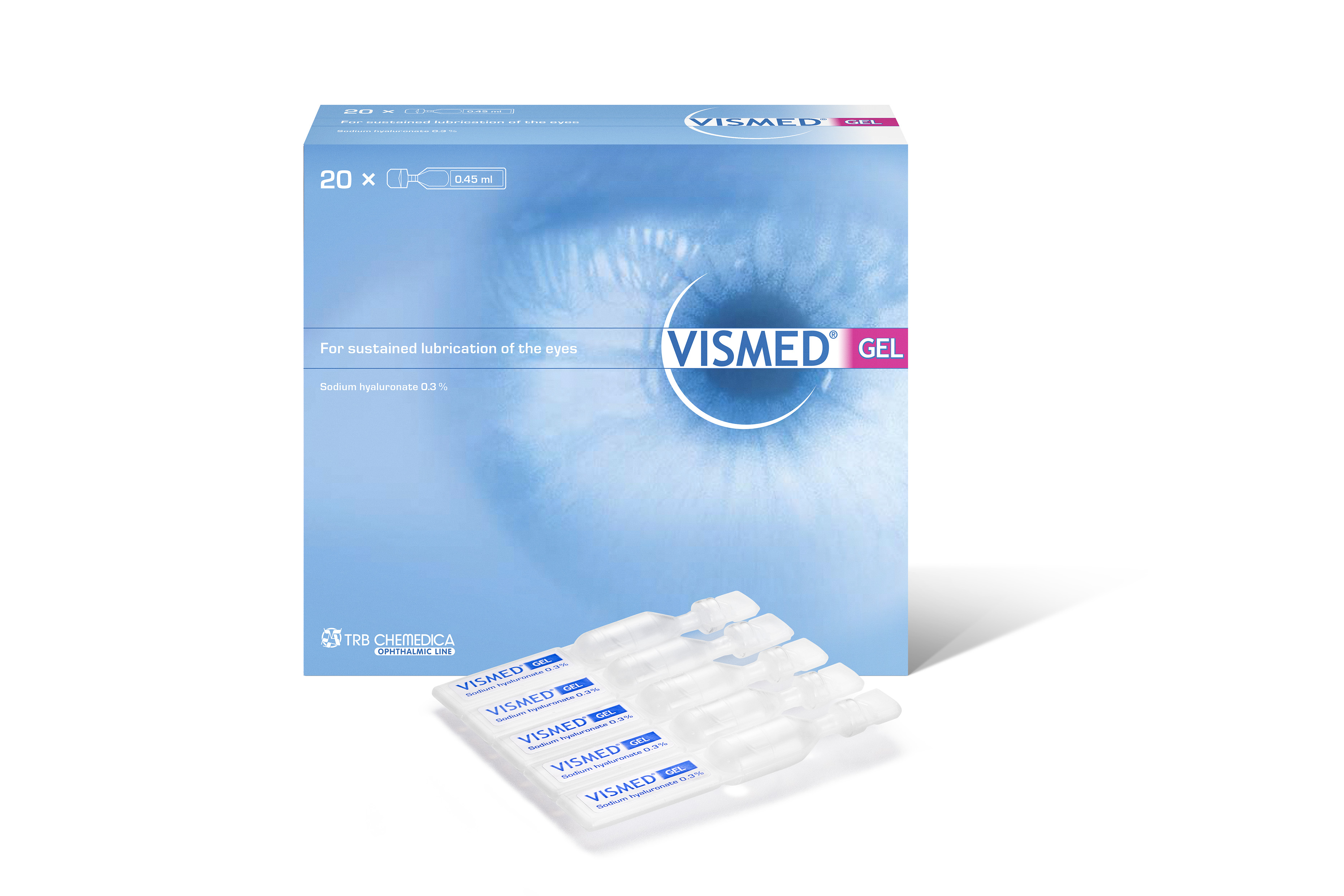 VISMED Gel Augengel 3 mg/ml Hydrogel Benetzung des Auges Monodos 0.45 ml