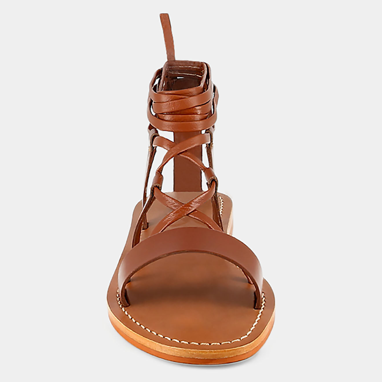 Jonak Sandales en Cuir Whisky cognac