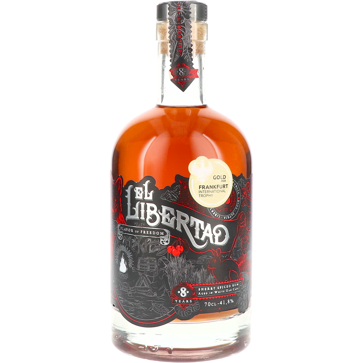 El Libertad 8 Years Sherry Spiced 41,8% 70 cl