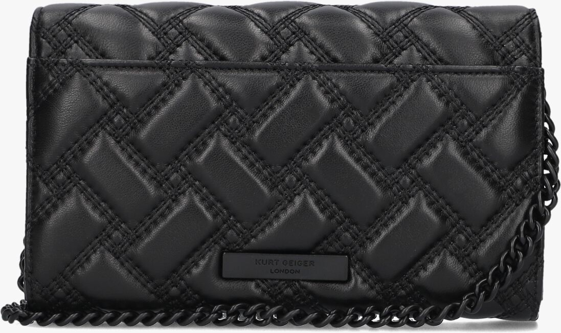 KURT GEIGER LONDON zwarte kurt geiger london schoudertas kensington chain wallet d