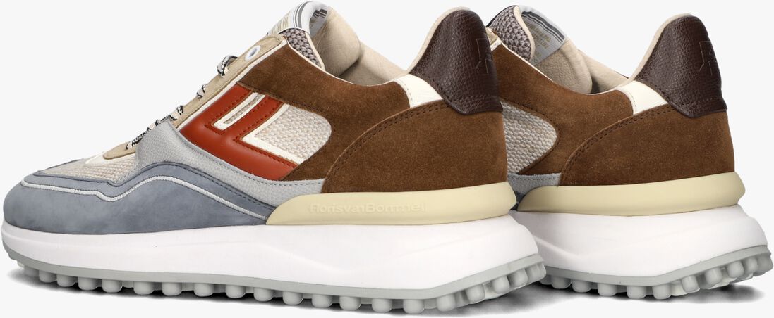 bruine floris van bommel lage sneakers sfm-10139 noppi