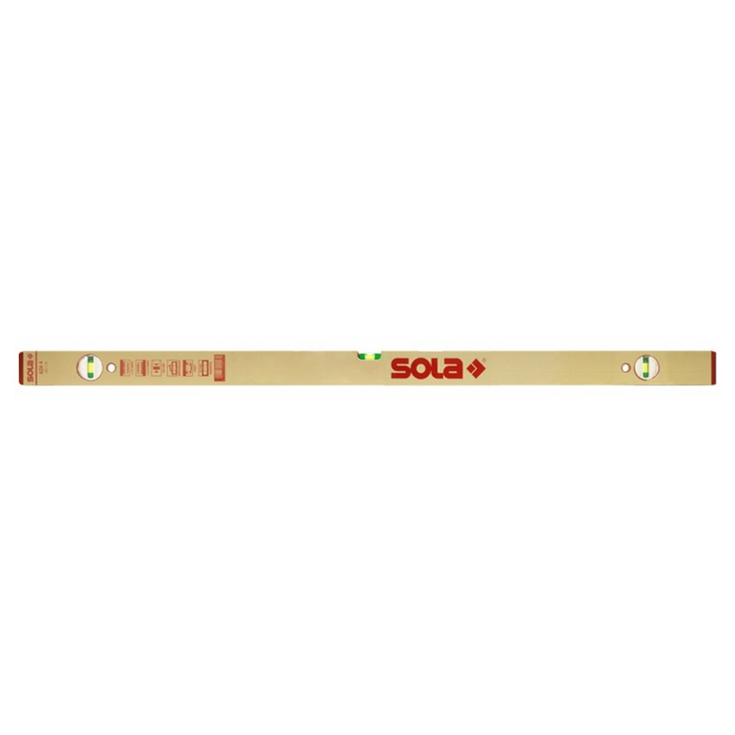 Sola AZH4/200 Stelwaterpas met voetjes - 200 cm (4 libellen)