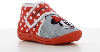 Disney Minni Mus Tøfler, Red/Light Grey