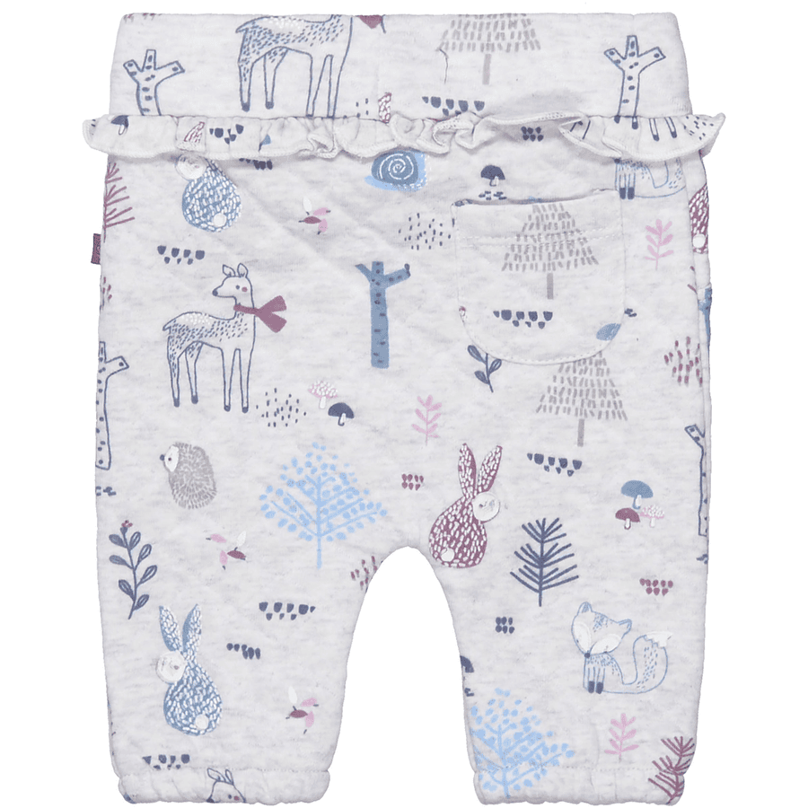 STACCATO Hose soft grey gemustert