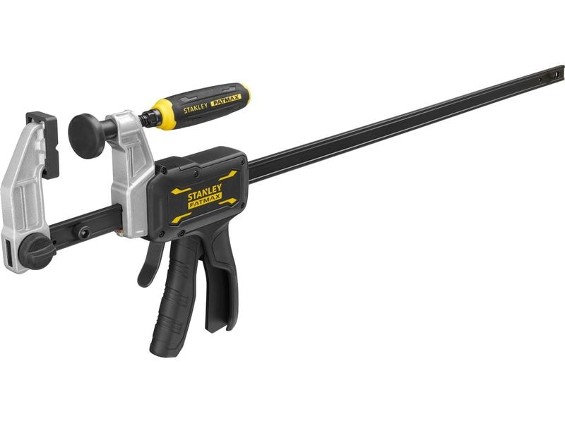 Stanley Einhandzwinge FatMax Hybrid 600 mm Hybridzwinge kombiniert die Vorteile einer Einhandzwinge mit der Haltekraft einer traditionellen F-Zwinge