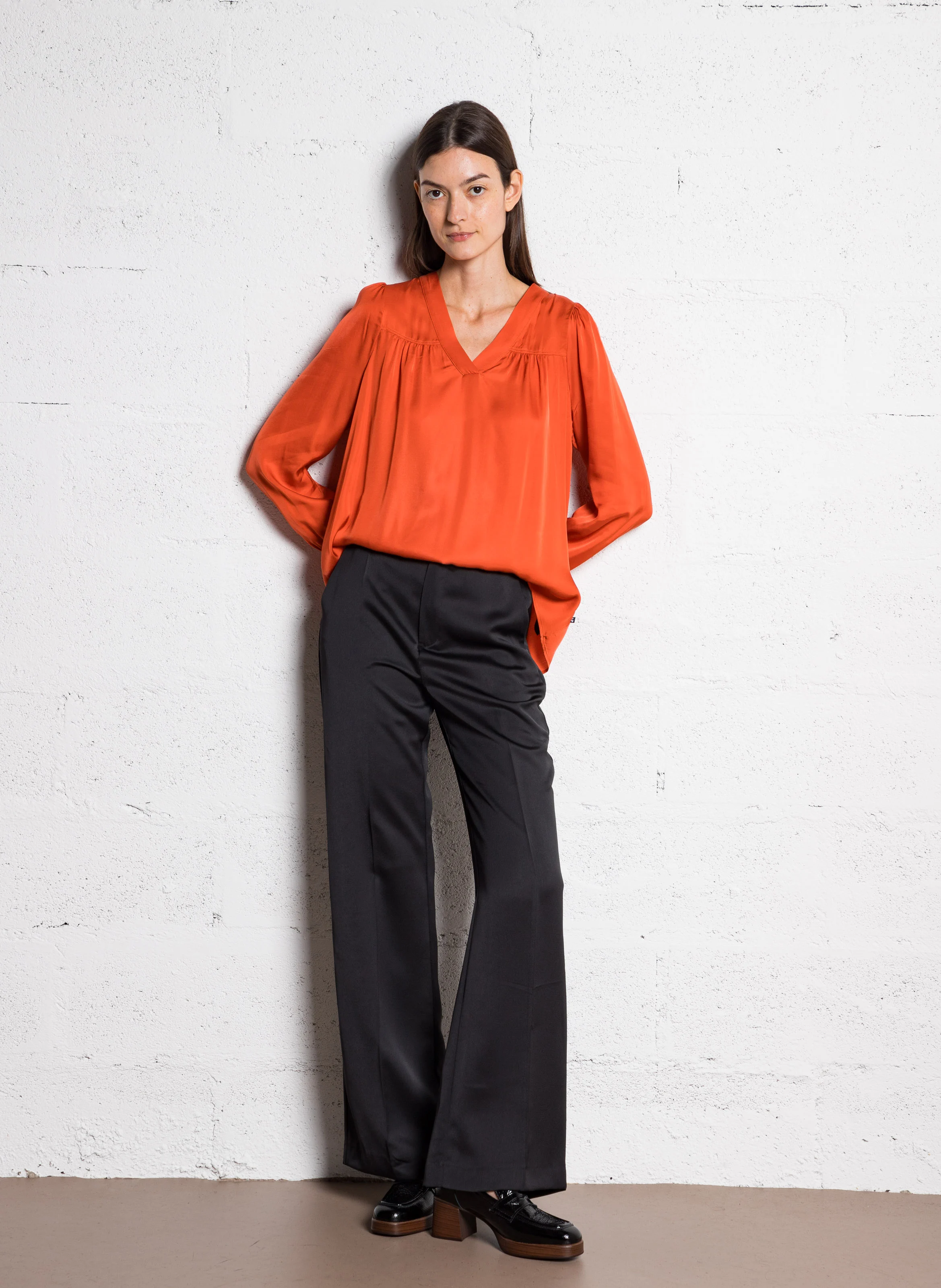 CHIMEL - Blouse col V| Multicolore