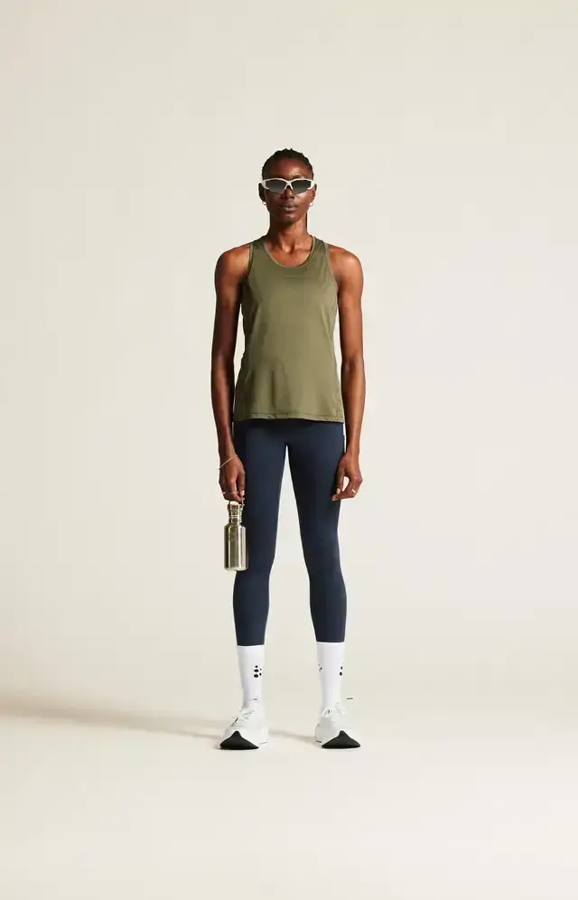 Craft ADV Essence 2 Hardloop Singlet Groen Dames