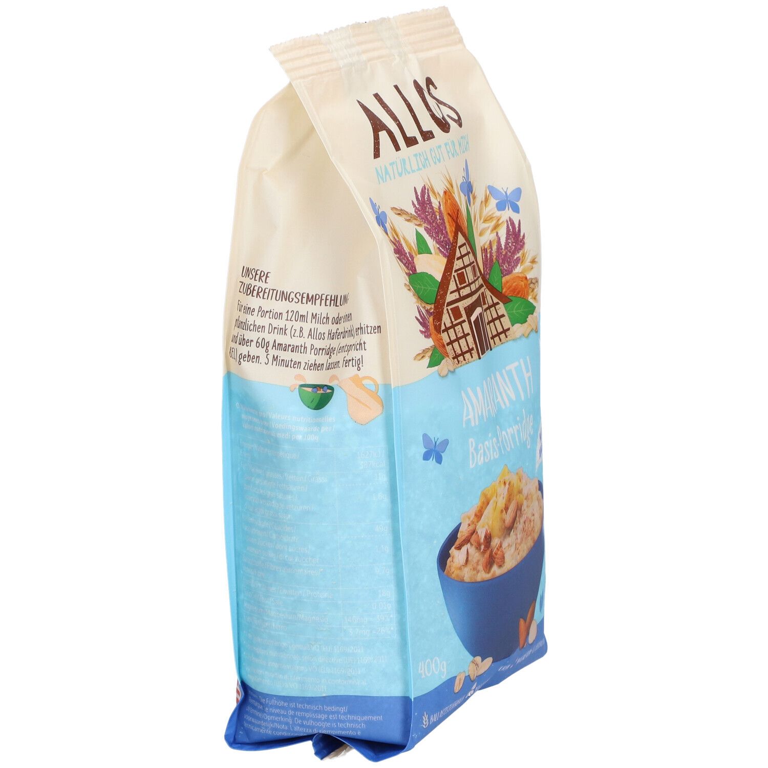 Allos Bio Amaranth FRÜHSTÜCKSBREI, Basis