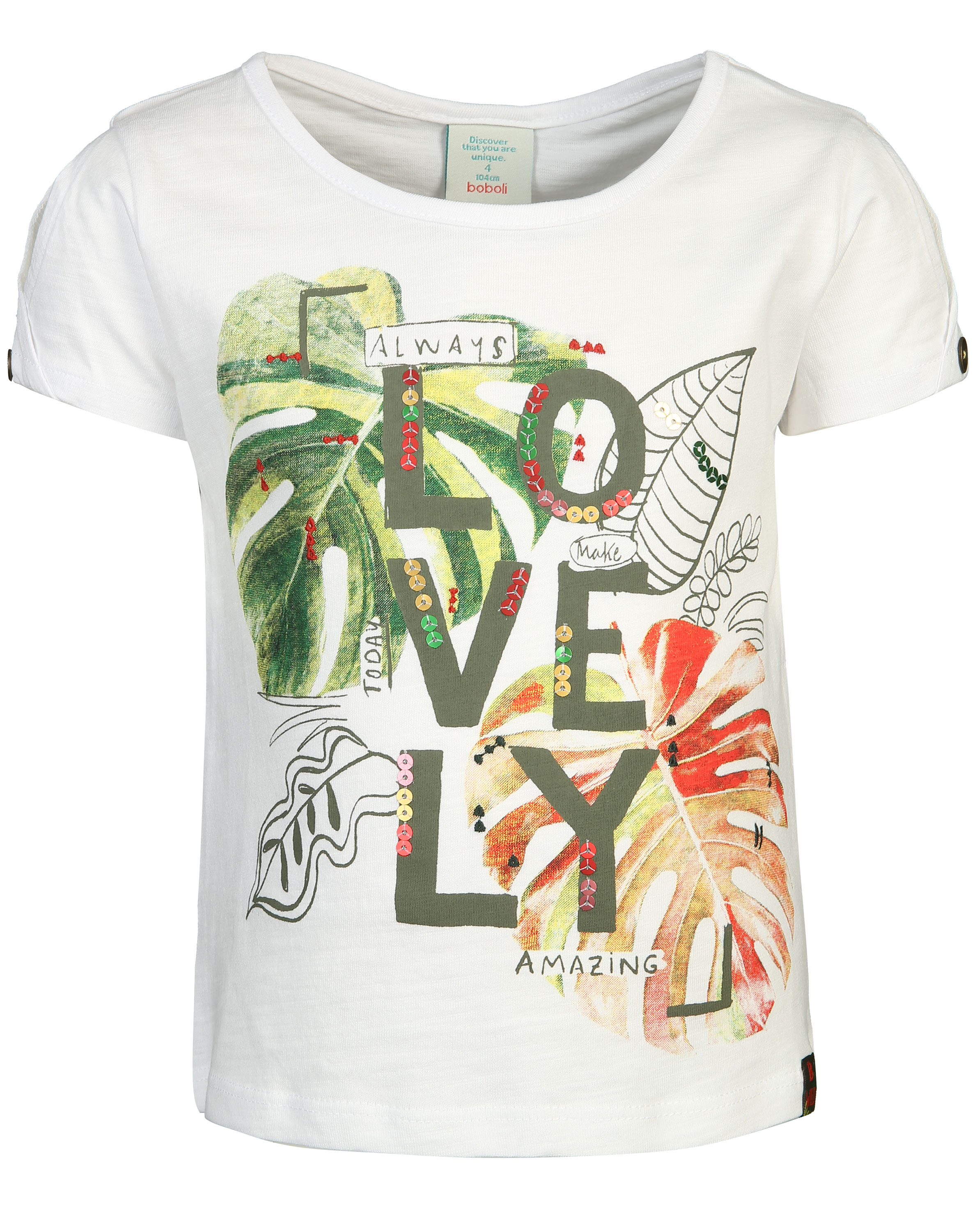 T-Shirt LOVELY in weiß