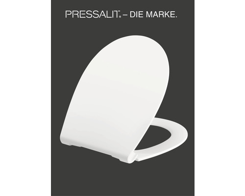 PRESSALIT Inspira Uni witte toiletzitting met soft-close en lift-off mechanisme