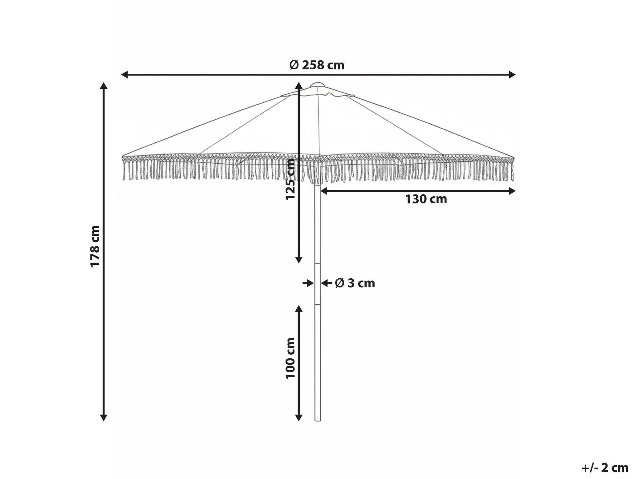 Parasol 258 cm MURASA Beige