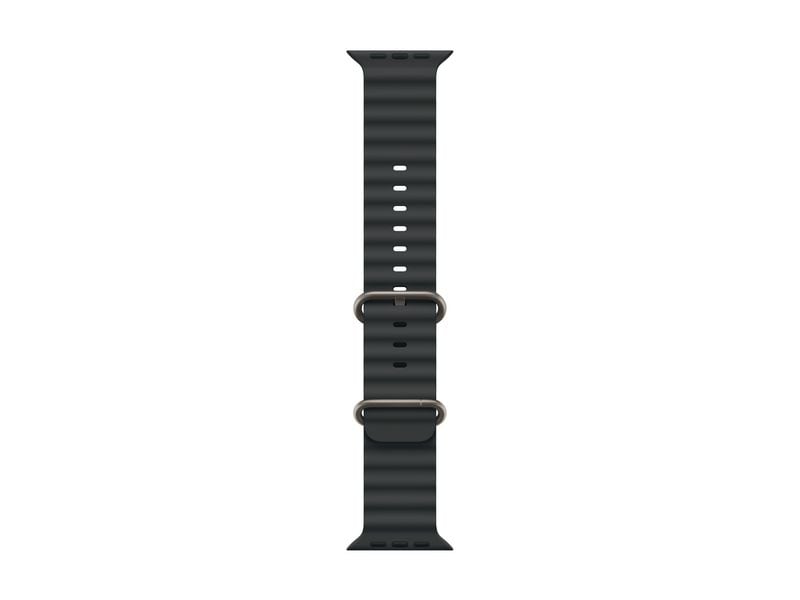 Apple Ocean Band 49 mm Schwarz/Grau Dehnbares Armband zu Apple Watch Ultra