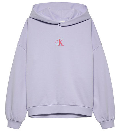 Calvin Klein Kapuzenpullover - Flower Zurück - Purple Heather