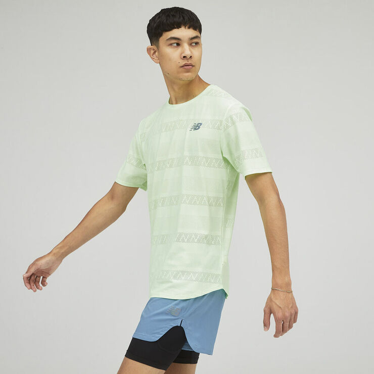 New Balance Q Speed Jacquard T-shirt Grøn