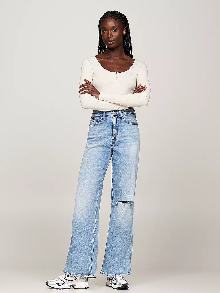 TOMMY JEANS Langarmshirt creme