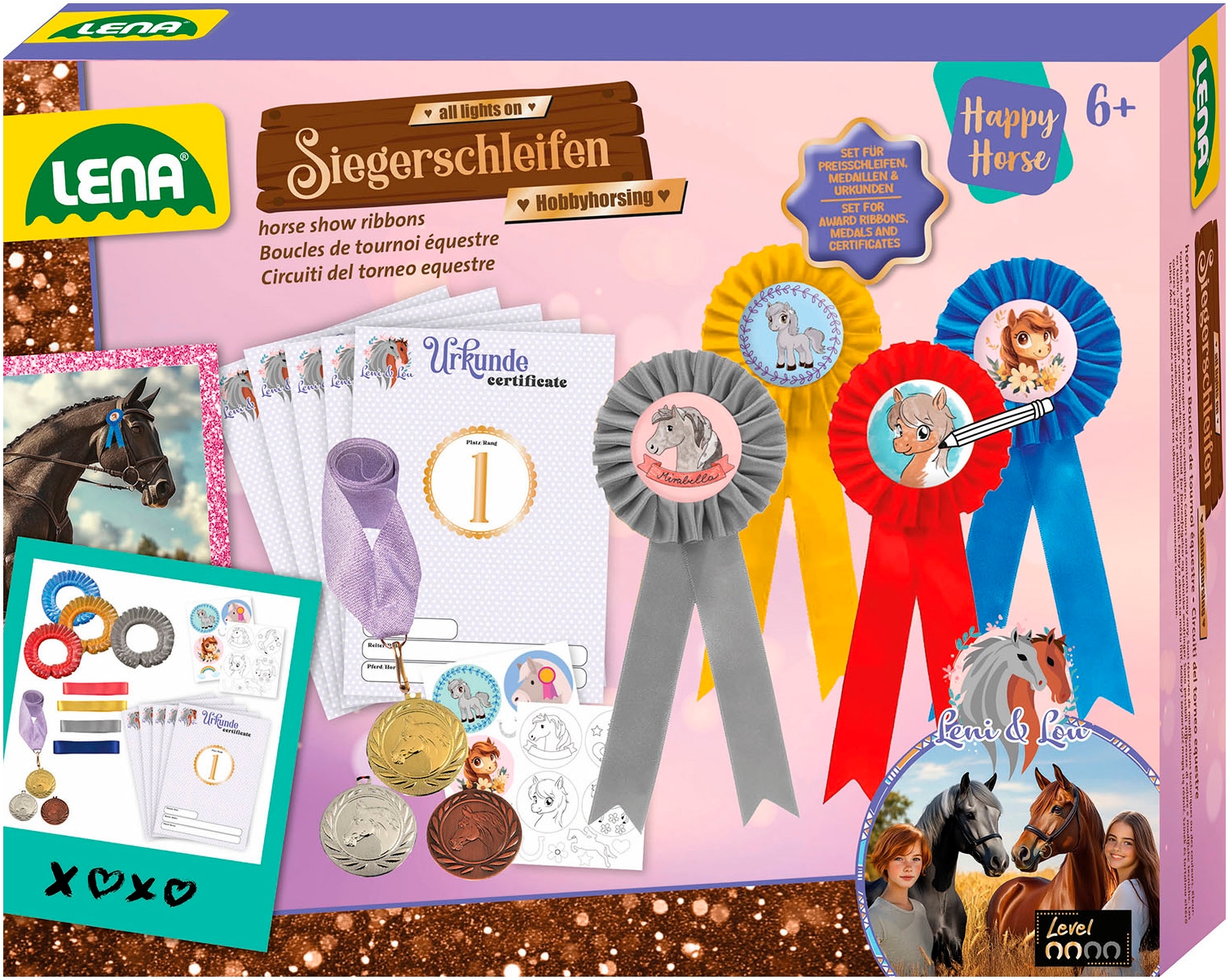 Lena® Kreativset »Siegerschleifen Hobby Horsing«