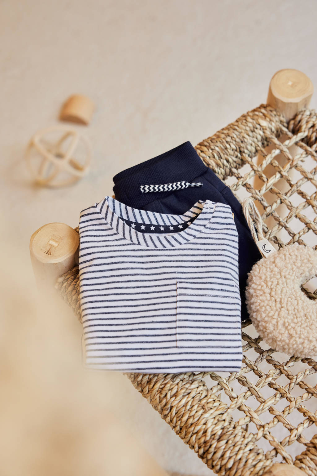 Dirkje gestreept T-shirt T-shirt ss wit