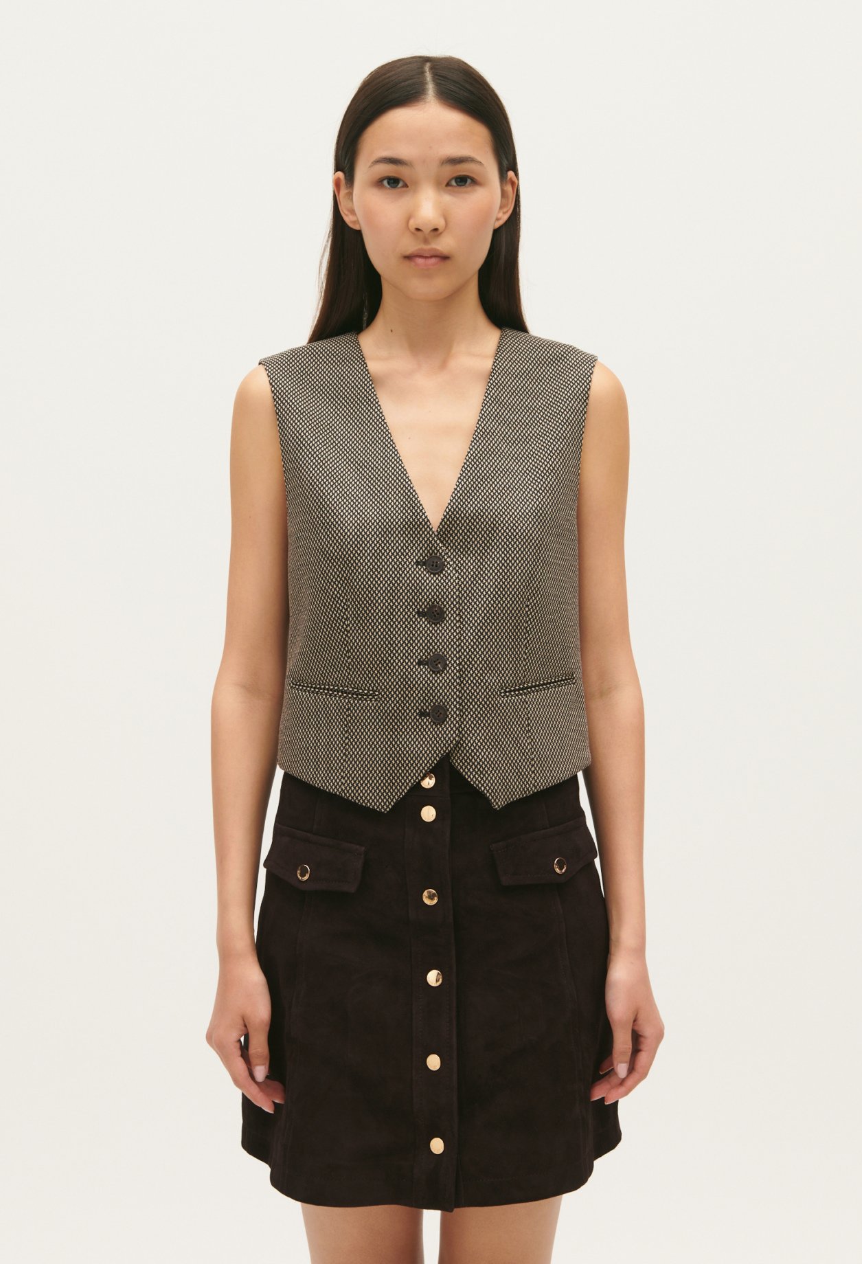 Gilet veston chocolat