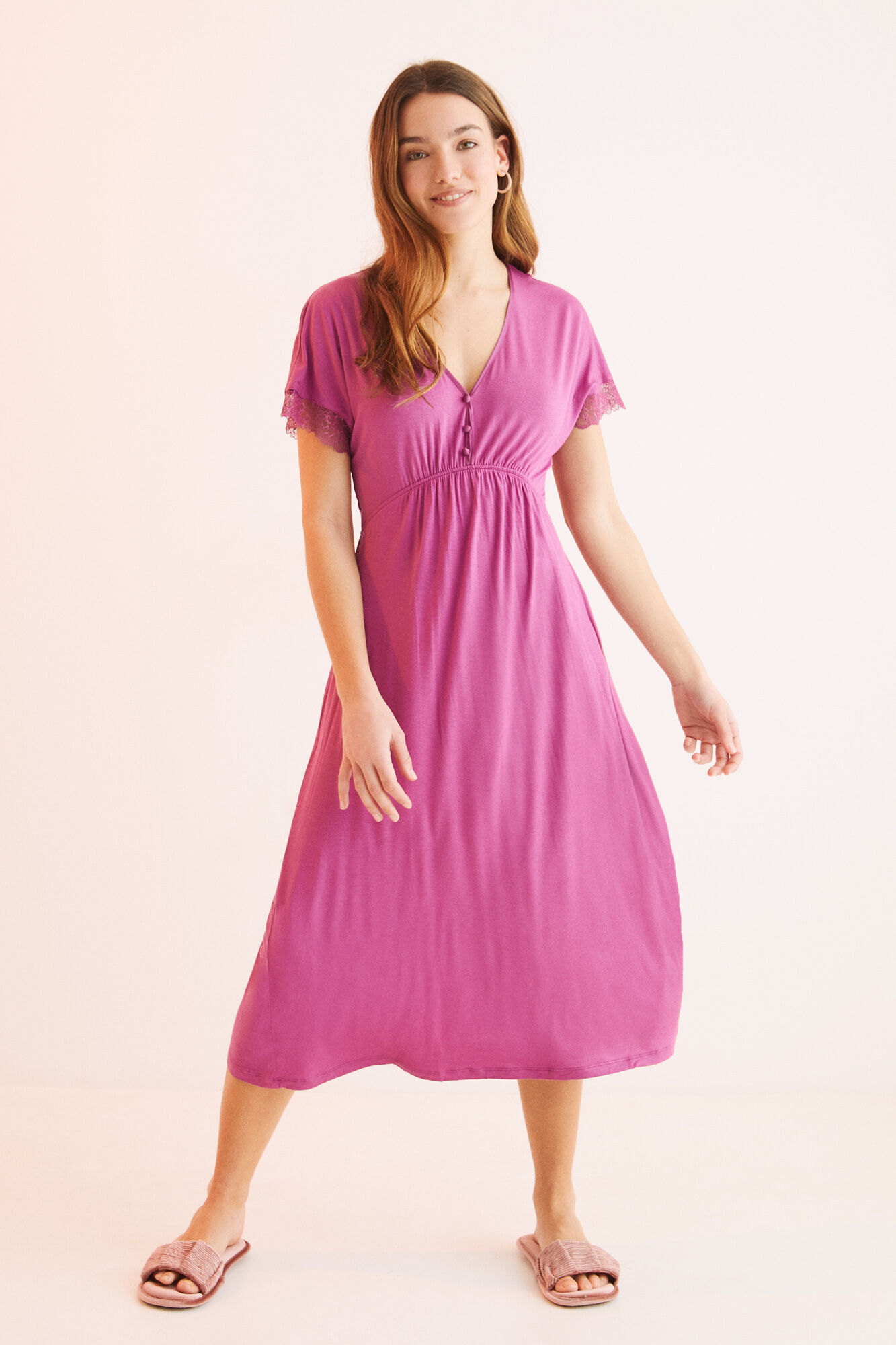 Camisola roxa com mangas caídas - roxo/lilás