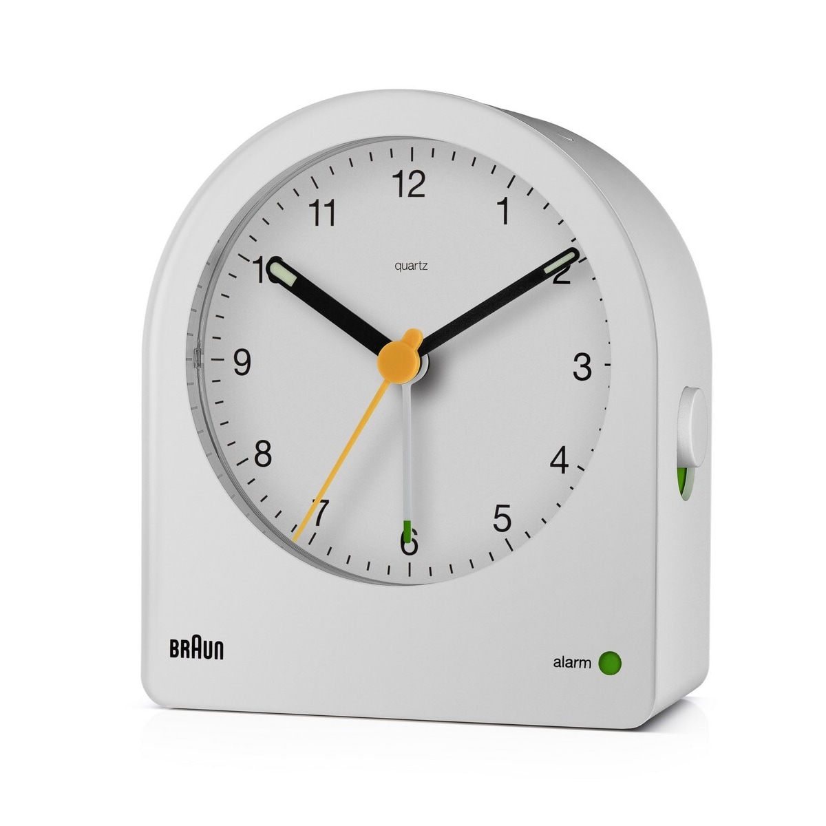 Braun vekkerklokke med snooze og baklys hvit BC22W