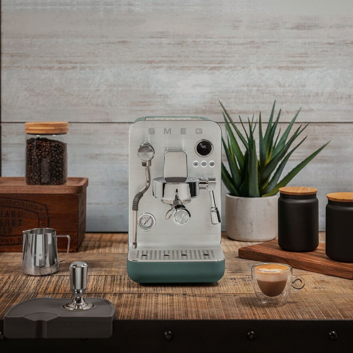 Espressomaskin, emerald green