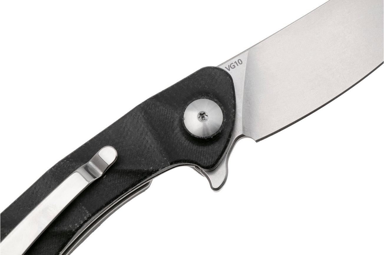 Black Fox Dripper BF-771-MB Stonewashed VG10, Black Micarta, zakmes