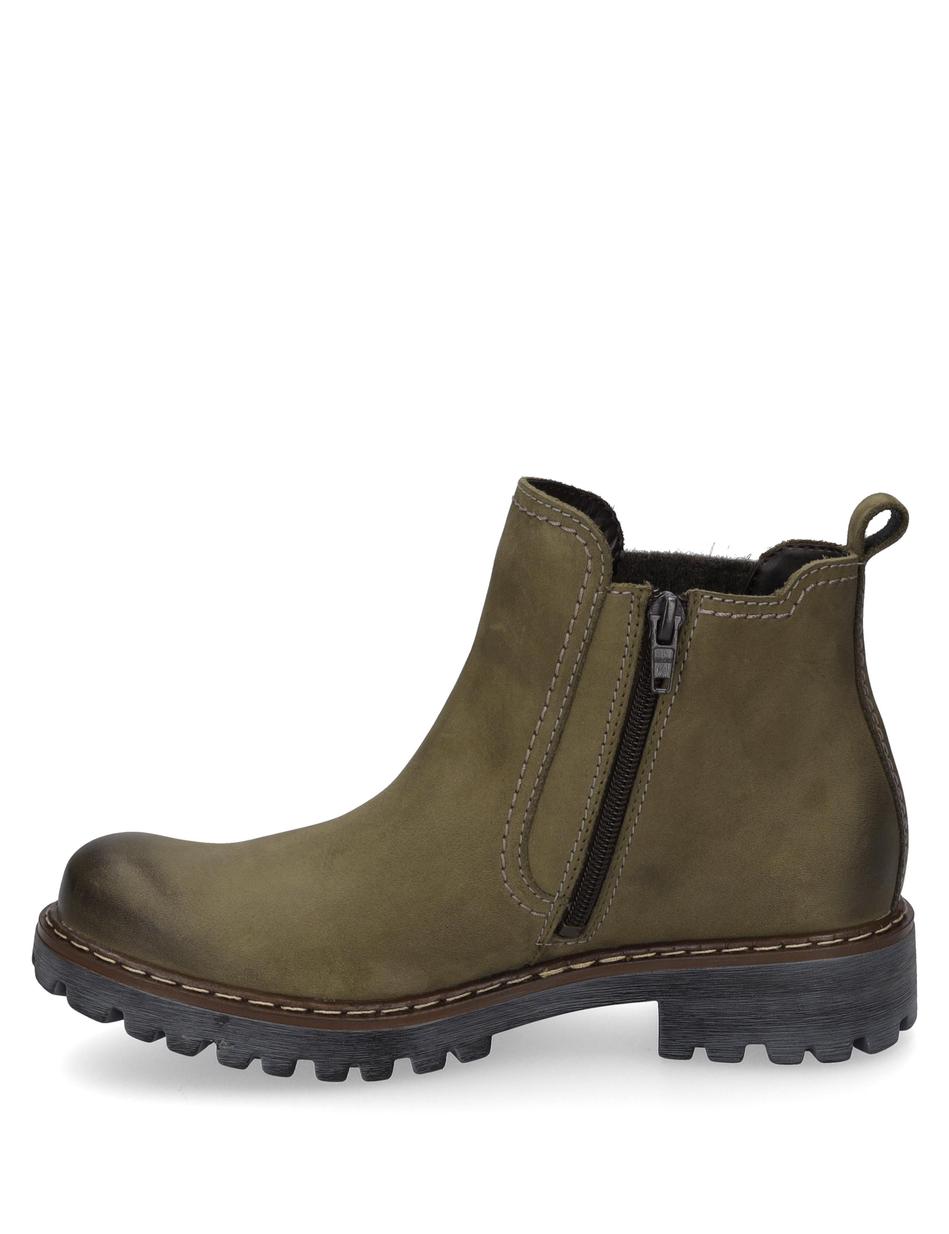 Stiefelette Marta 03, oliv-kombi