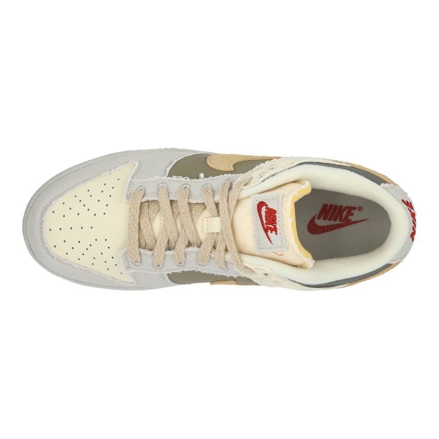 Nike Chaussures Dunk Low - Blanc/Gris/Vert Femme