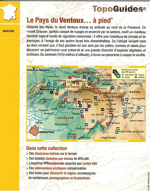 FFRP - P841 LE PAYS DU VENTOUX A PIED FFRP