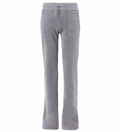 Juicy Couture Velours Hosen - Silbermeliert
