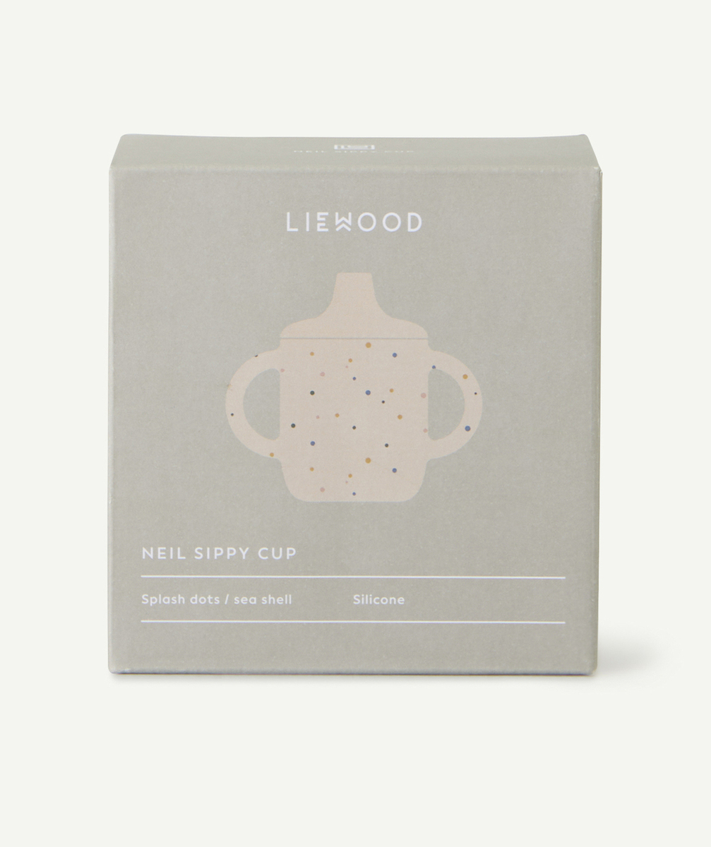 LIEWOODGOBELET À BEC EN SILICONE ÉCRU IMPRIMÉ POIS