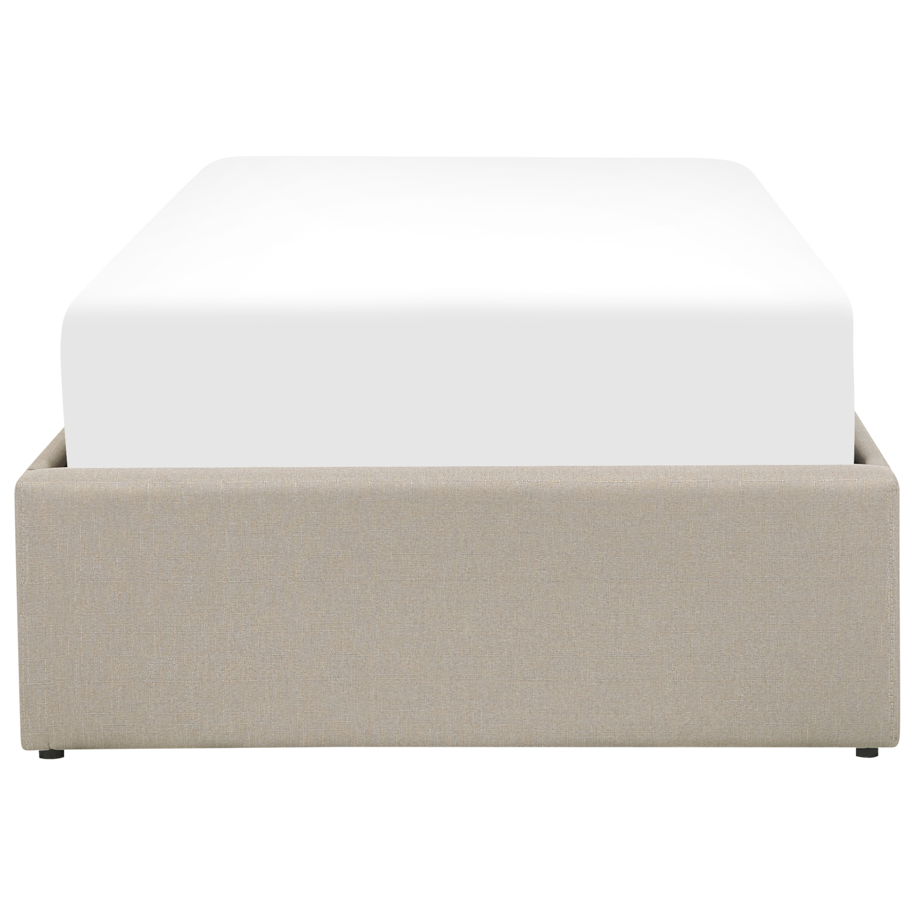 Beliani - DINAN - Kinderbed - Donker Beige - 90 x 200 cm - Polyester