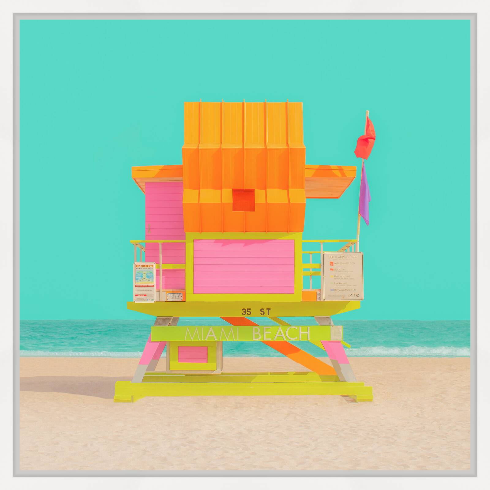 The Modern Paradise - Miami Beach 5 by Mijoo Kim & Minjin Kang - Limited Edition. Edition of: 150. Signed.