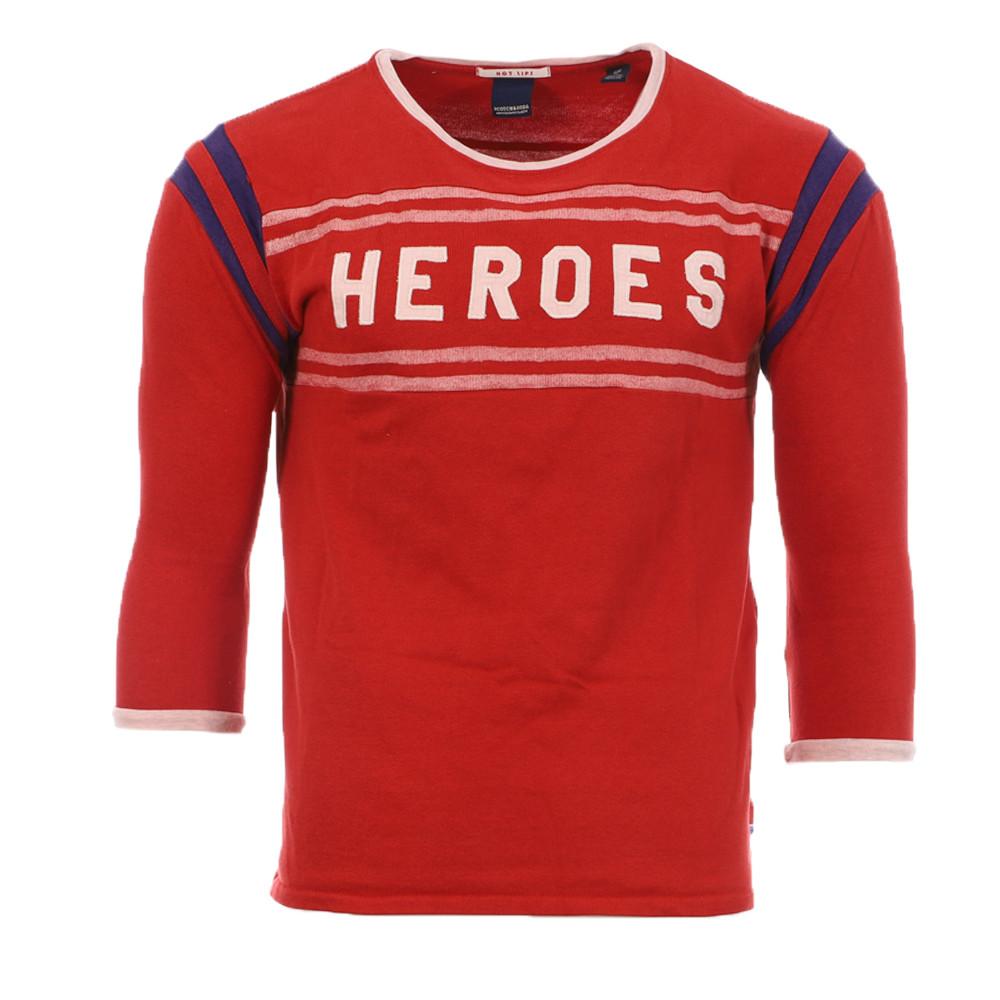Scotch & Soda T-shirt Manches 3/4 Rouge Homme Scotch & Soda Heroes
