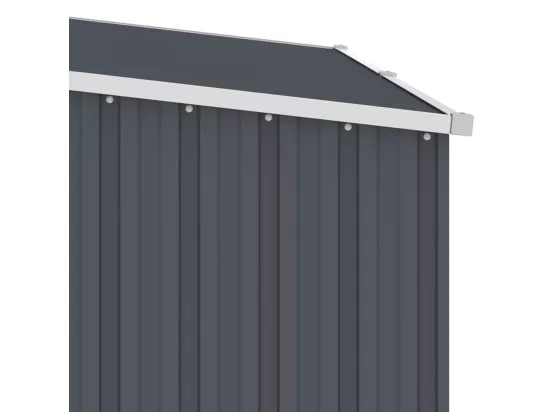 Abri à bois de jardin Anthracite 245x98x159 Acier galvanisé