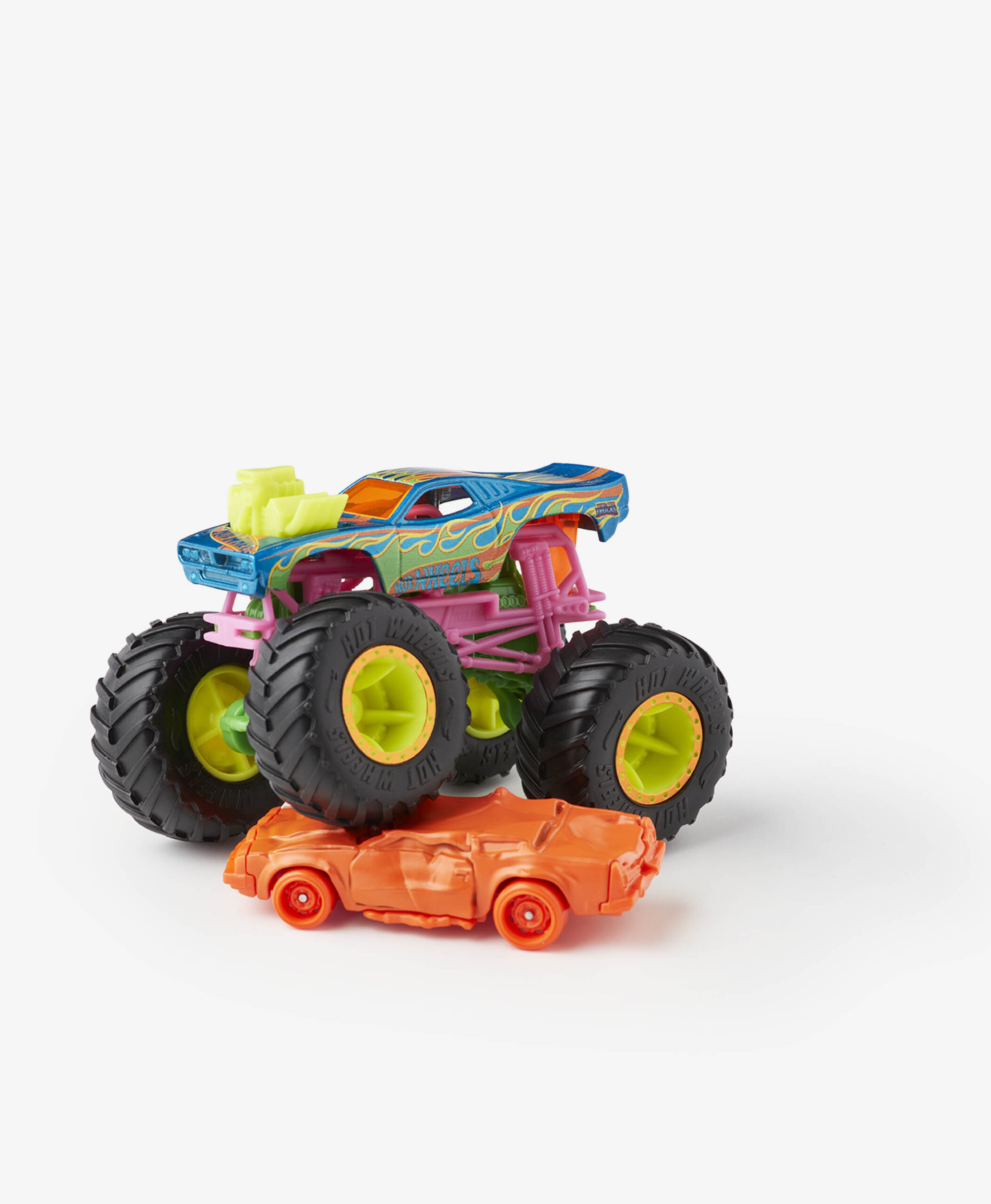 Hot Wheels Set: Monster Truck und Auto