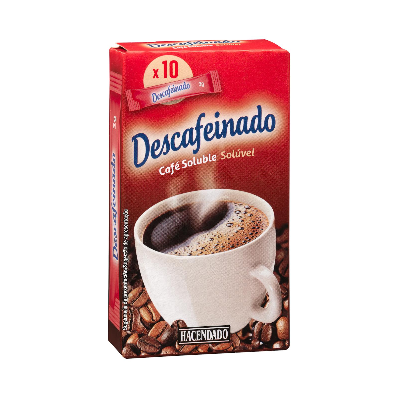 Café instantané décaféiné Hacendado en sachets