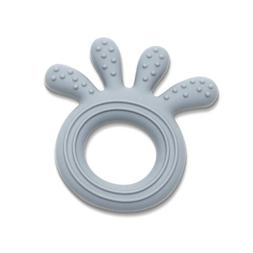 Hochet de dentition en silicone Octopus Gris - LORELLI