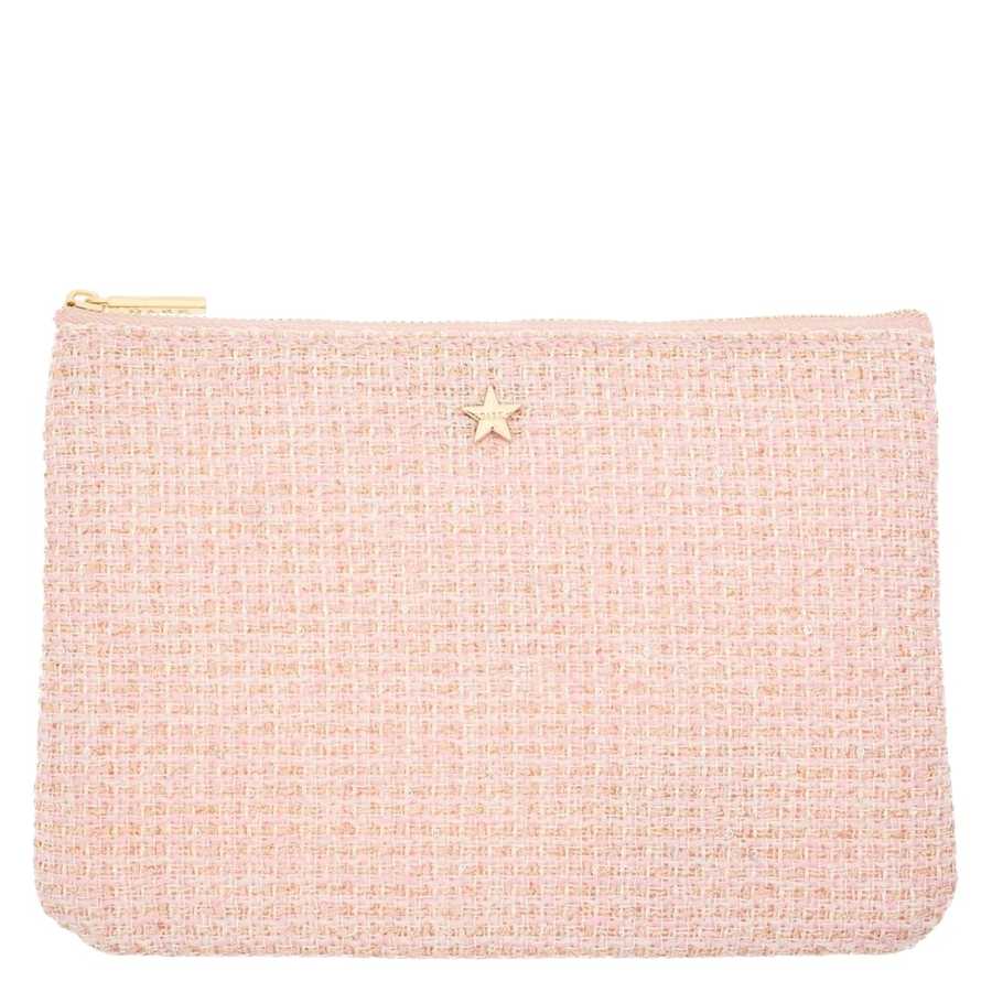 DARK Tweed Small Pouch Light Rose