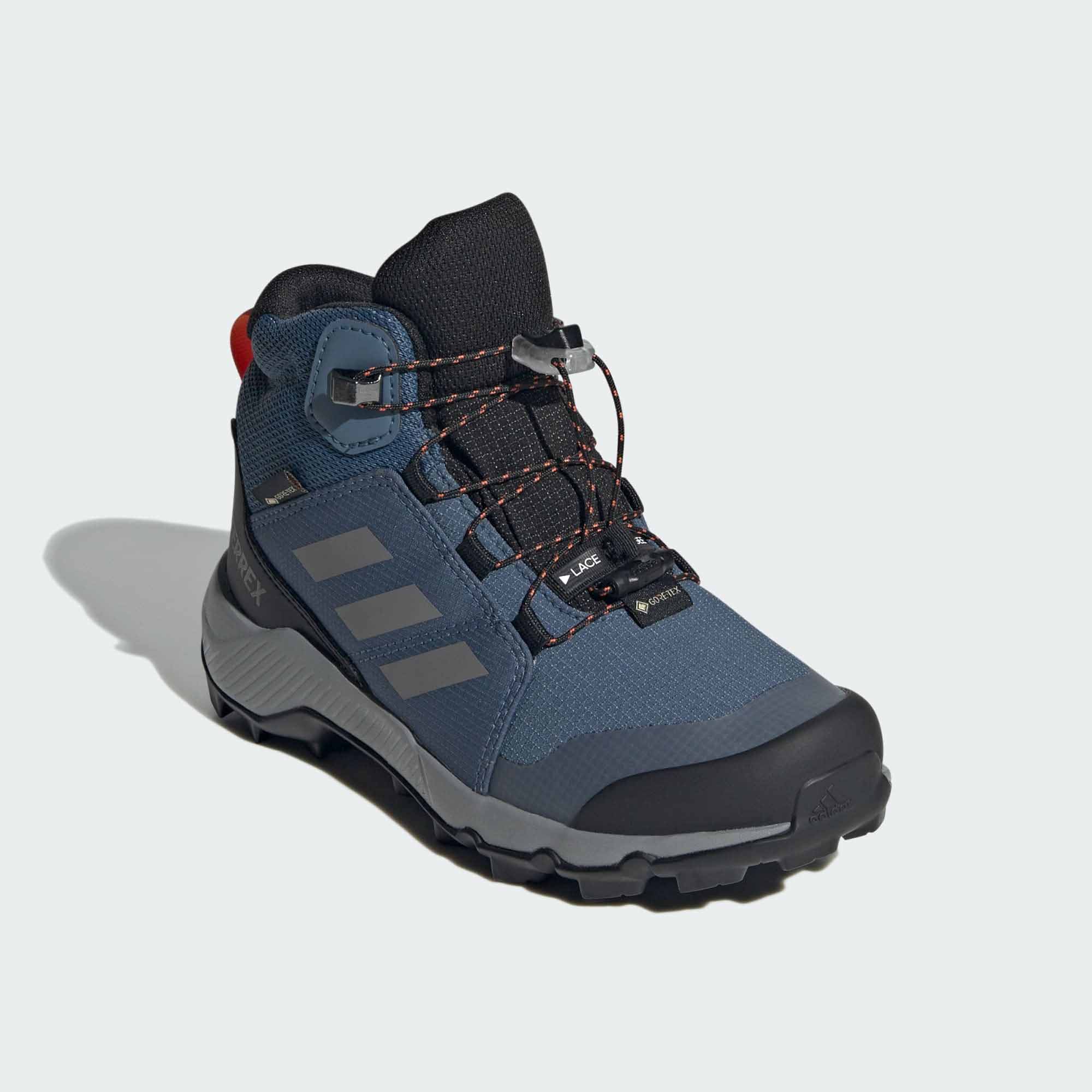 Terrex Mid GTX Junior Wonder Steel/Grey Three/Semi Impact Orange