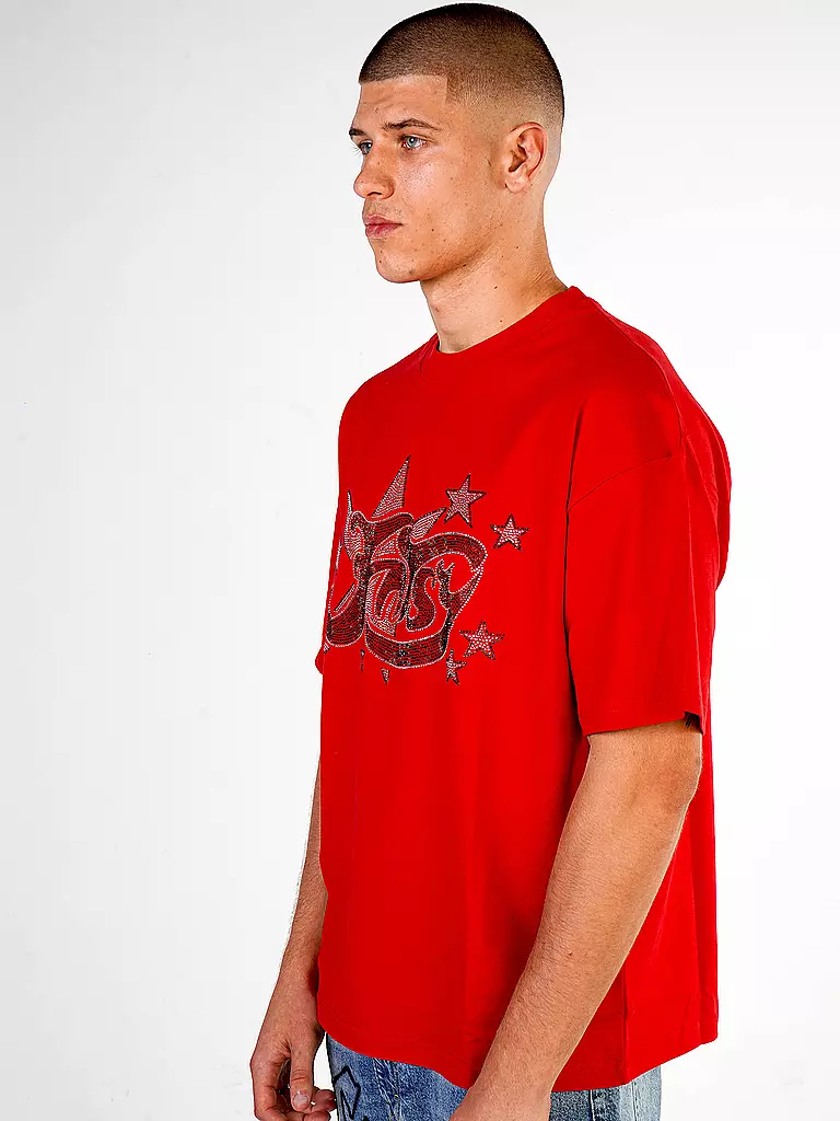 FNTSY T-Shirt STAR dunkelrot