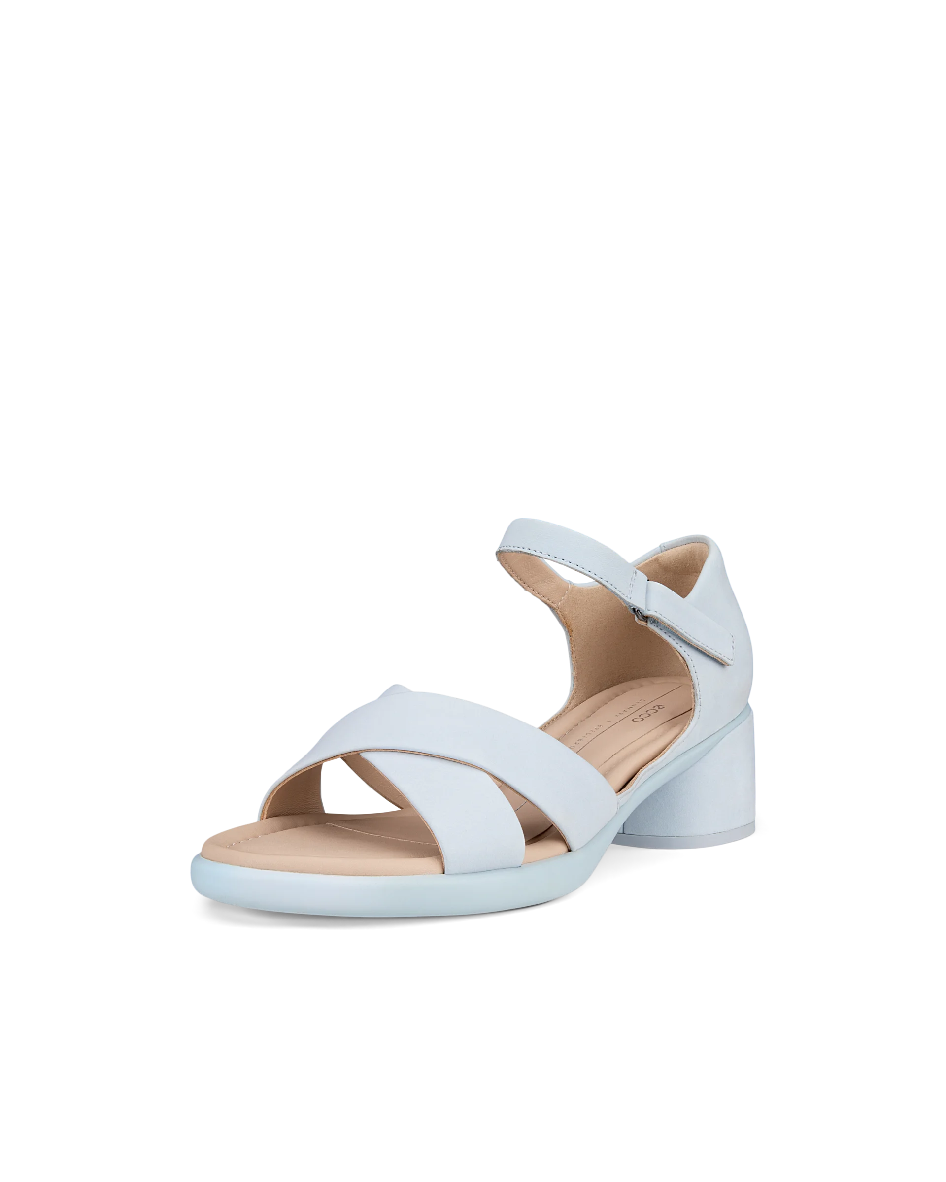 ECCO SCULPTED SANDAL LX 35 Damen Nubuksandale mit Absatz Blau