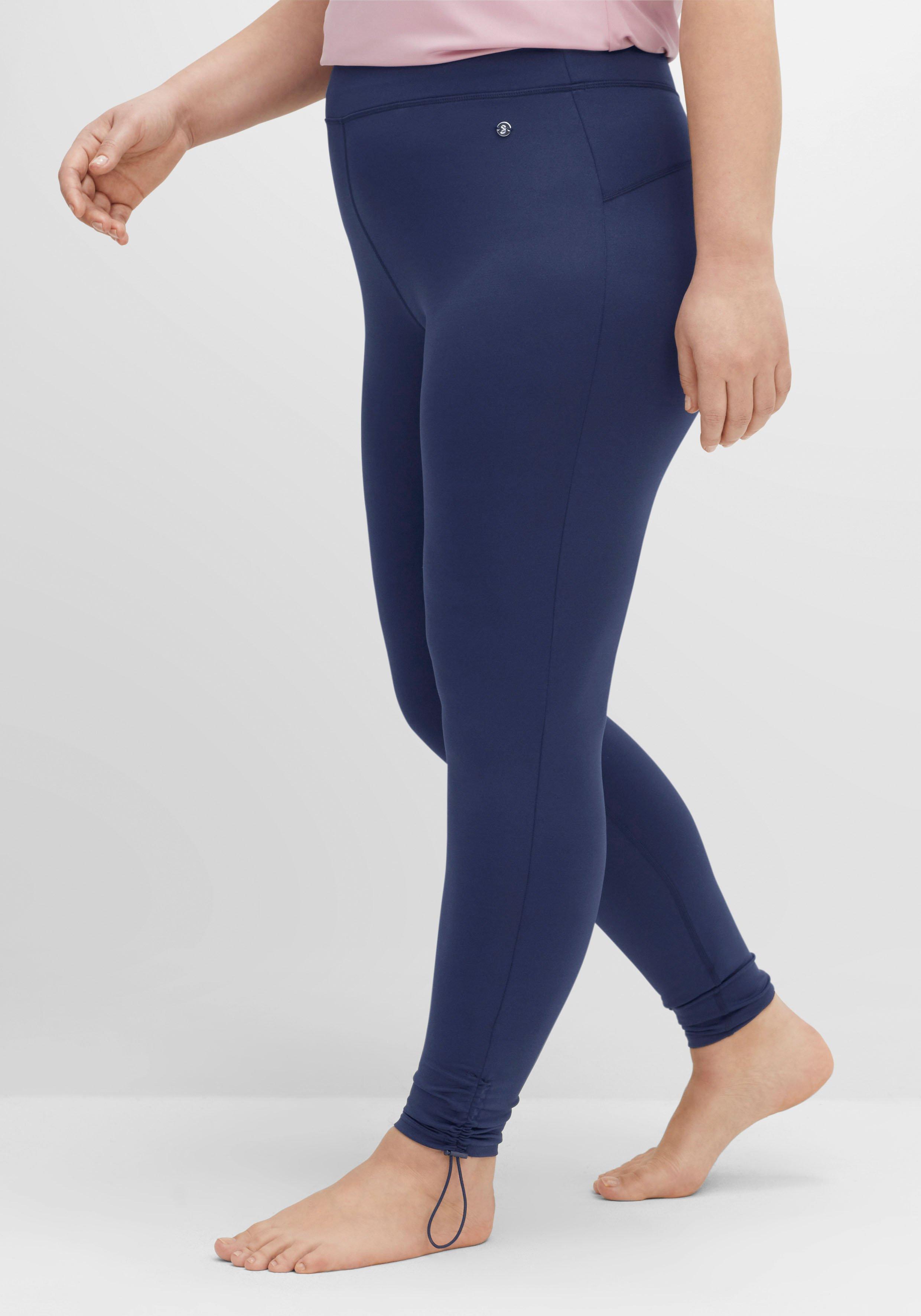 Funktionsleggings mit Tunnelzug am Saum