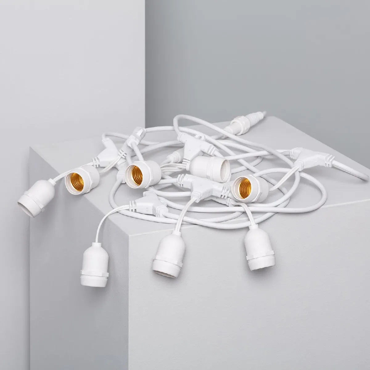 Ledkia Guirlande Extérieure 5.5m Blanc 8 Douilles