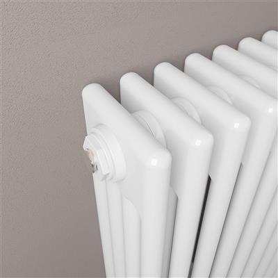 Eastbrook Rivassa 4 koloms radiator 100x60cm staal 2124W wit glans