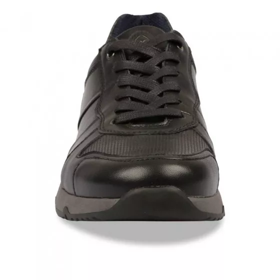 Baskets NOIR DENIM SIDE CUIR