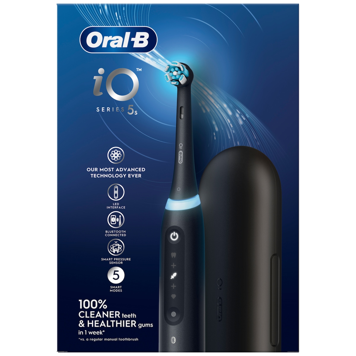 Oral-B iO 5s elektrisk tannbørste 414964 (matt sort)